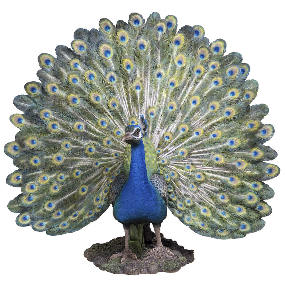 Large Peacock Sculpture