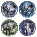Unicorn & Maiden Dessert Plates Set