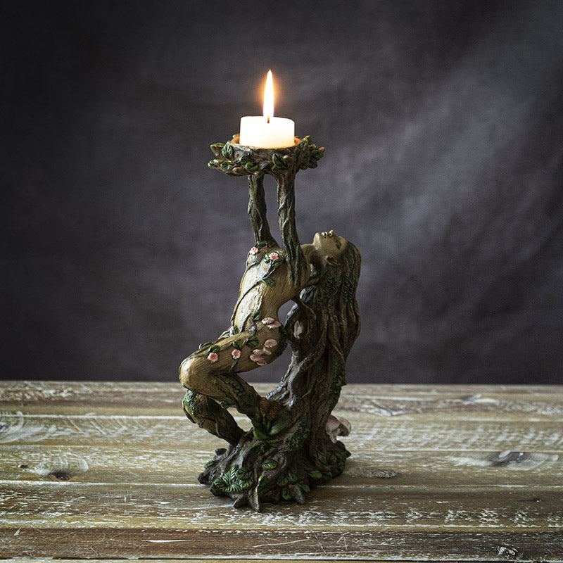 Ent Woman Candleholder