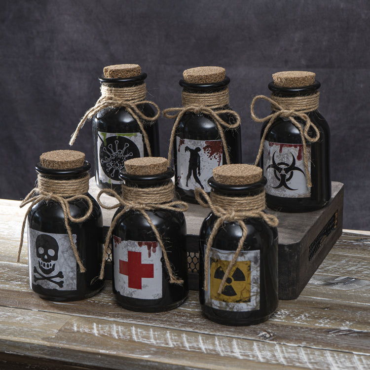 Spooky Apothecary Ceramic Bottle Set
