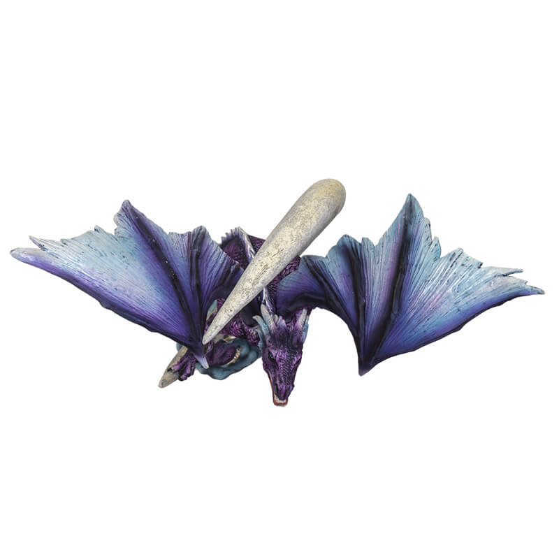 Crescent Moon Dragon Figurine
