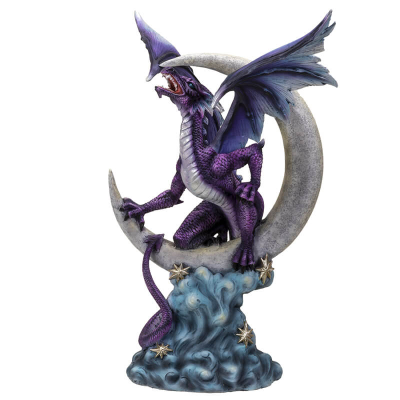 Crescent Moon Dragon Figurine
