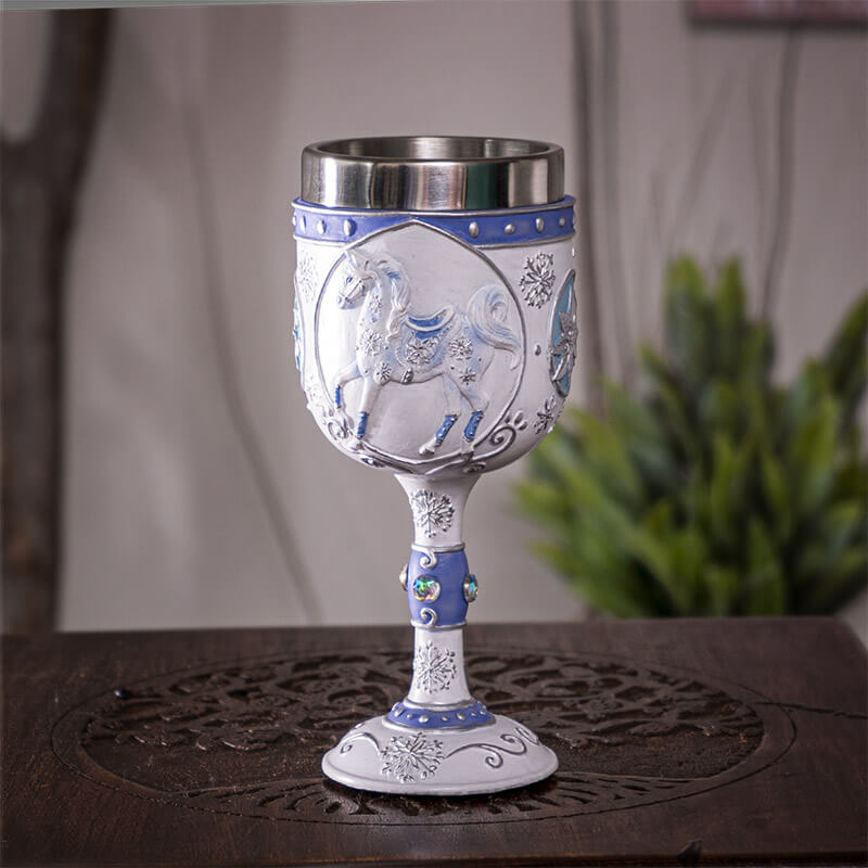 Trail of Painted Ponies - Snow Crystal Goblet