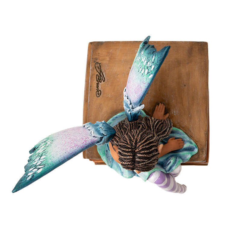 Book Stack Fairy Figurine
