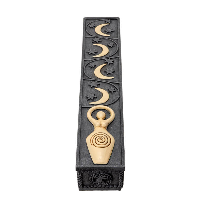 Spiral Goddess Incense Burner Box