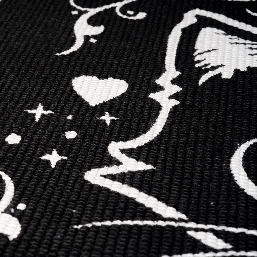 Purrfect Black Cat Rug