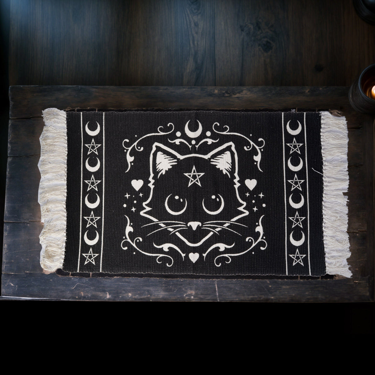 Purrfect Black Cat Rug