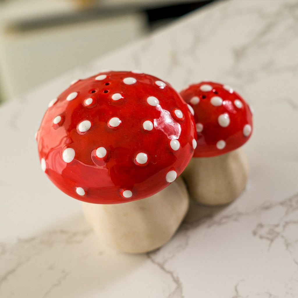 Toadstool Mushrooms Salt & Pepper Shakers