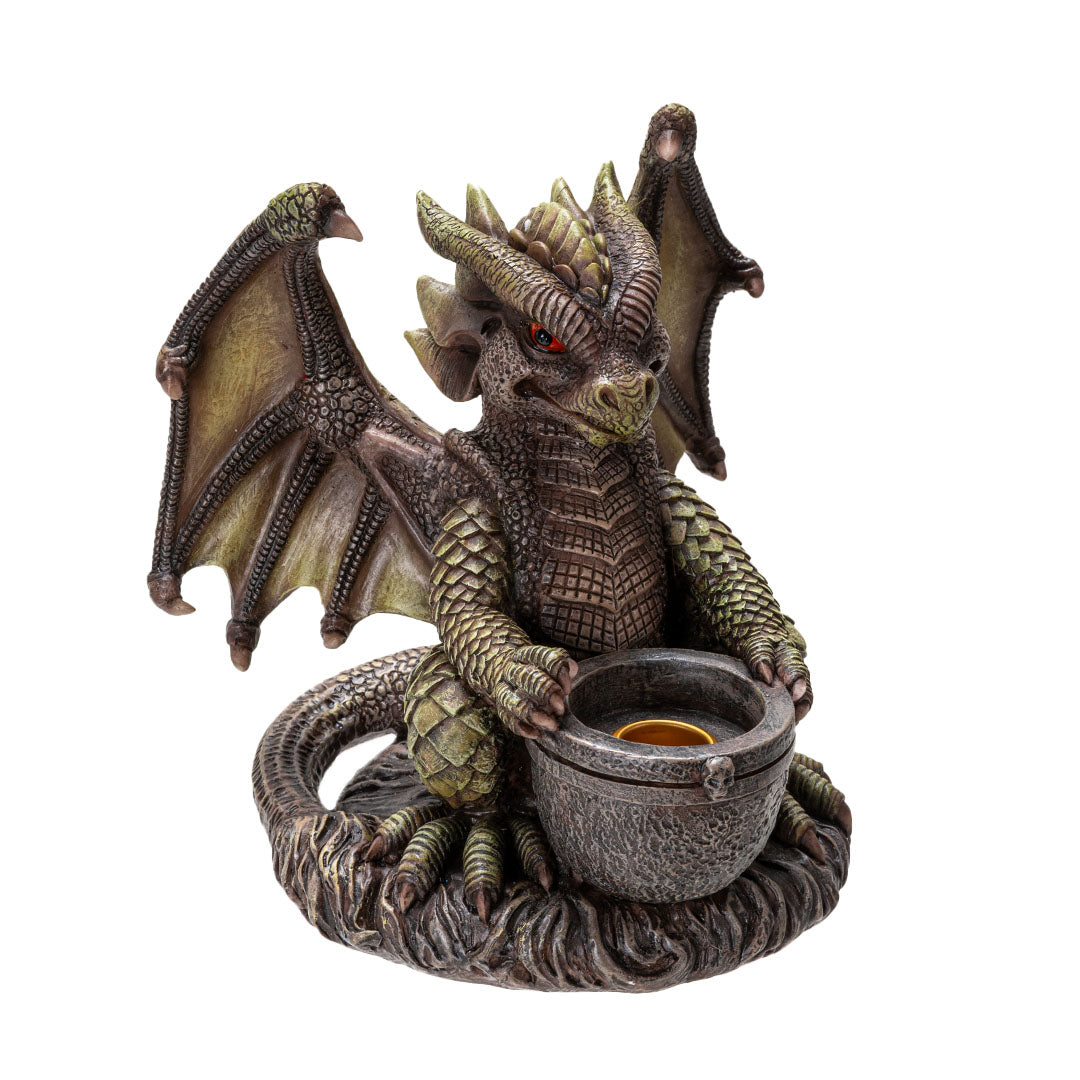Dragon Cauldron Candleholder
