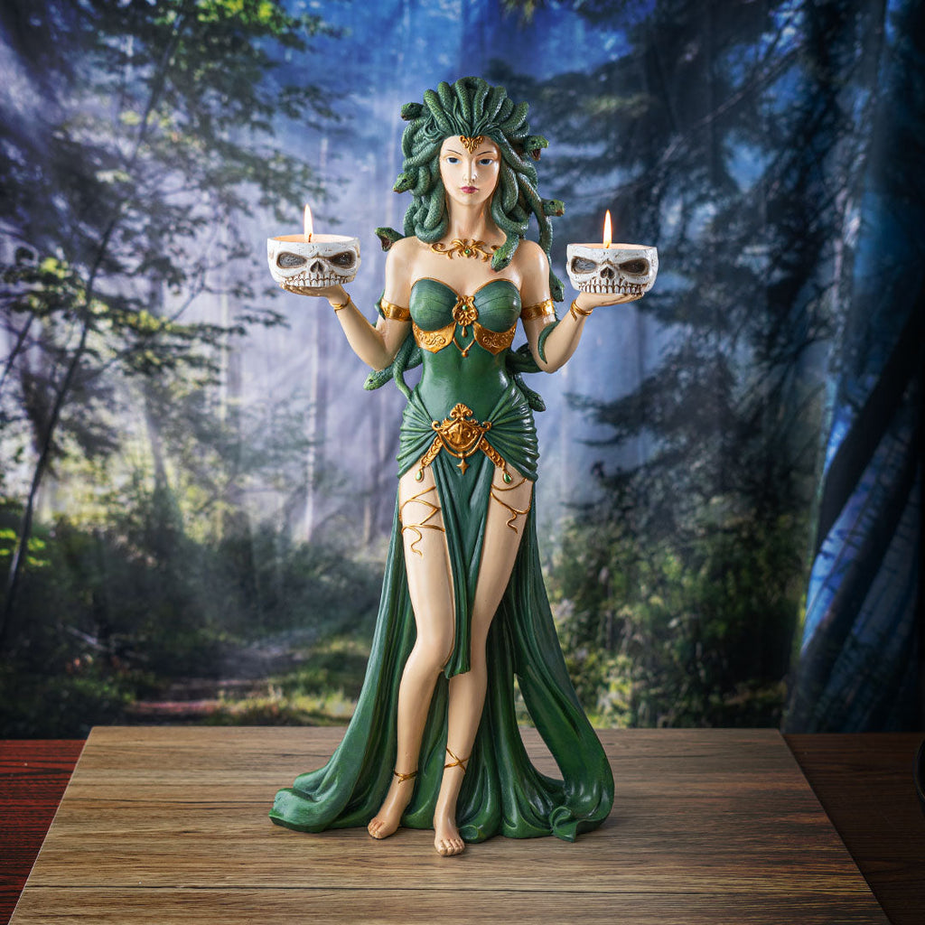 Medusa Candleholder Figurine