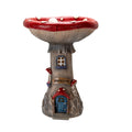 'Welcome' Toadstool Mushroom House with LED Figurine