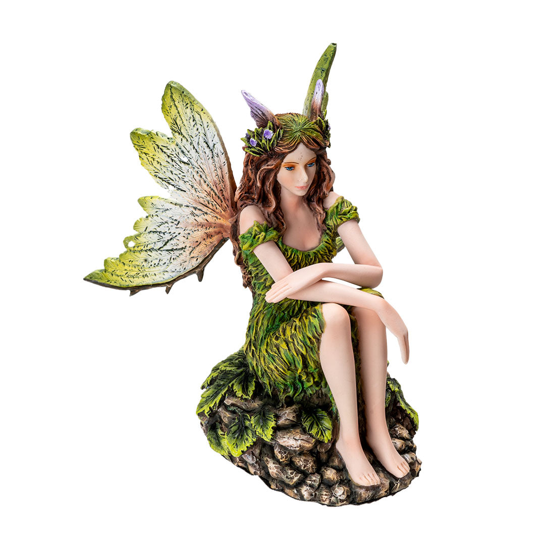 Serene Sitting Earth Fairy Figurine