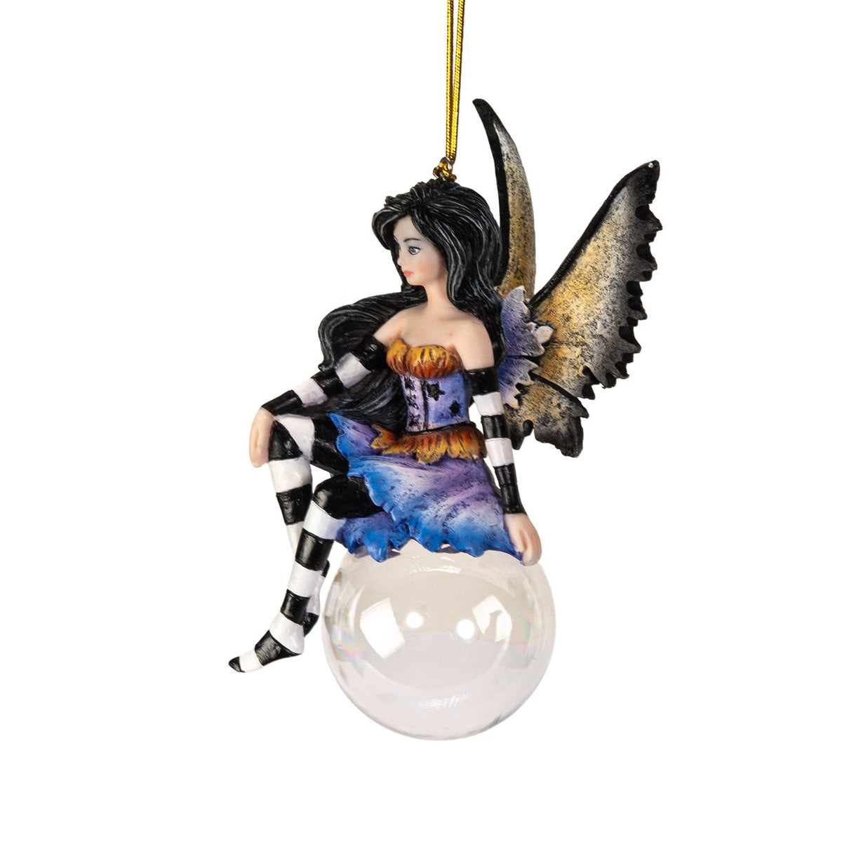 Evangeline Bubble Rider Fairy Ornament by Amy Brown