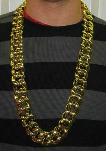 36" Thick Gold Chain Necklace Pimp Gangster Hip Hop 80's Mr T