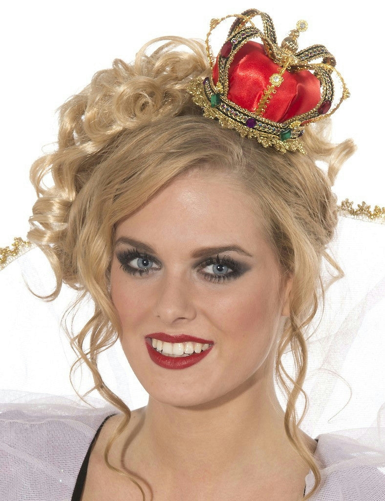 Mini Queen Crown Hat Costume Accessory