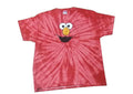 Red Elmo Face Tie Dye Tee Short Sleeve Shirt Small Unisex Adult