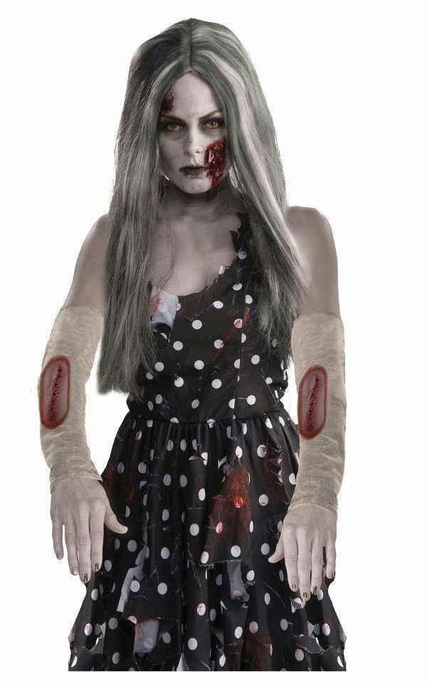 Zombie Arm Sleeve Stitch Wound Costume Accessory