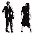 Zombie Silhouettes Halloween Hanging Door Wall Party Decoration