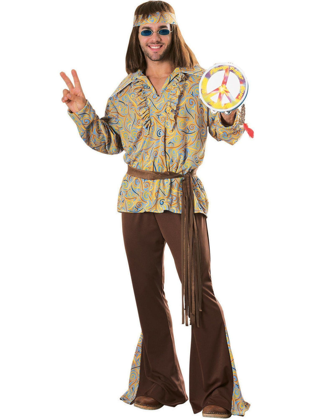 Men's Mod Marvin Adult 60's 70's Hippie Costume Standard Size