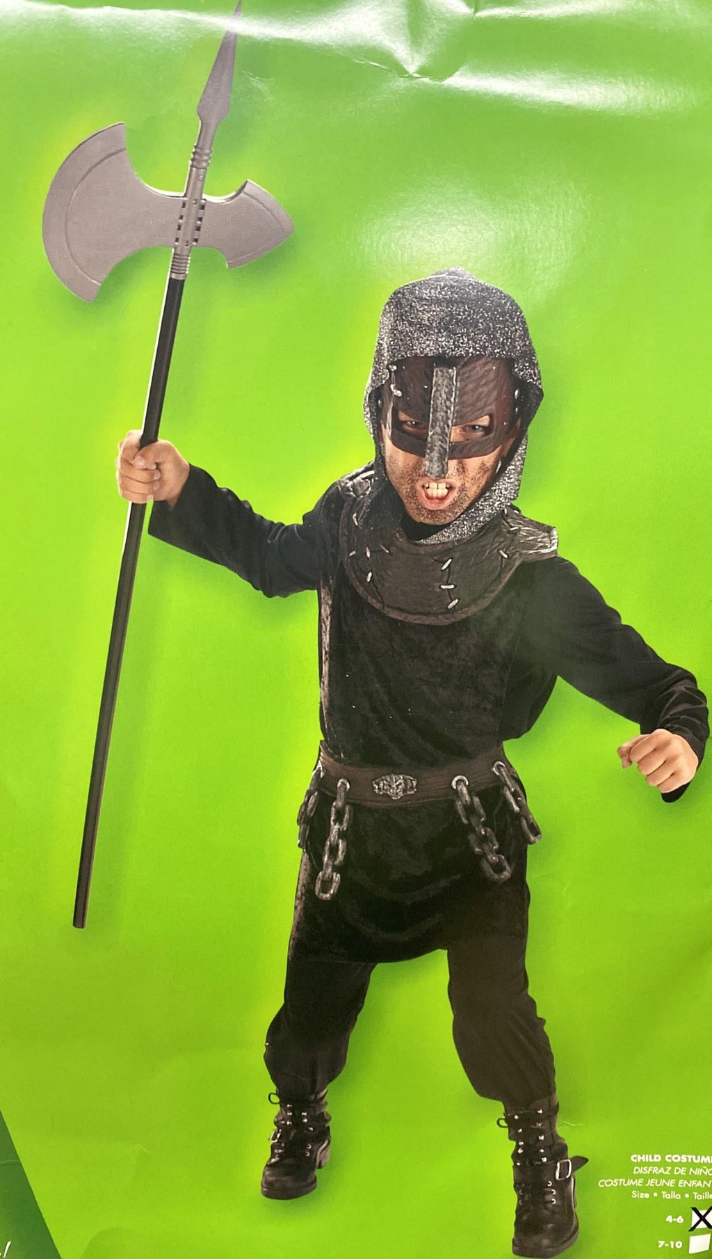 Medieval Warrior Child Costume Small 4-6
