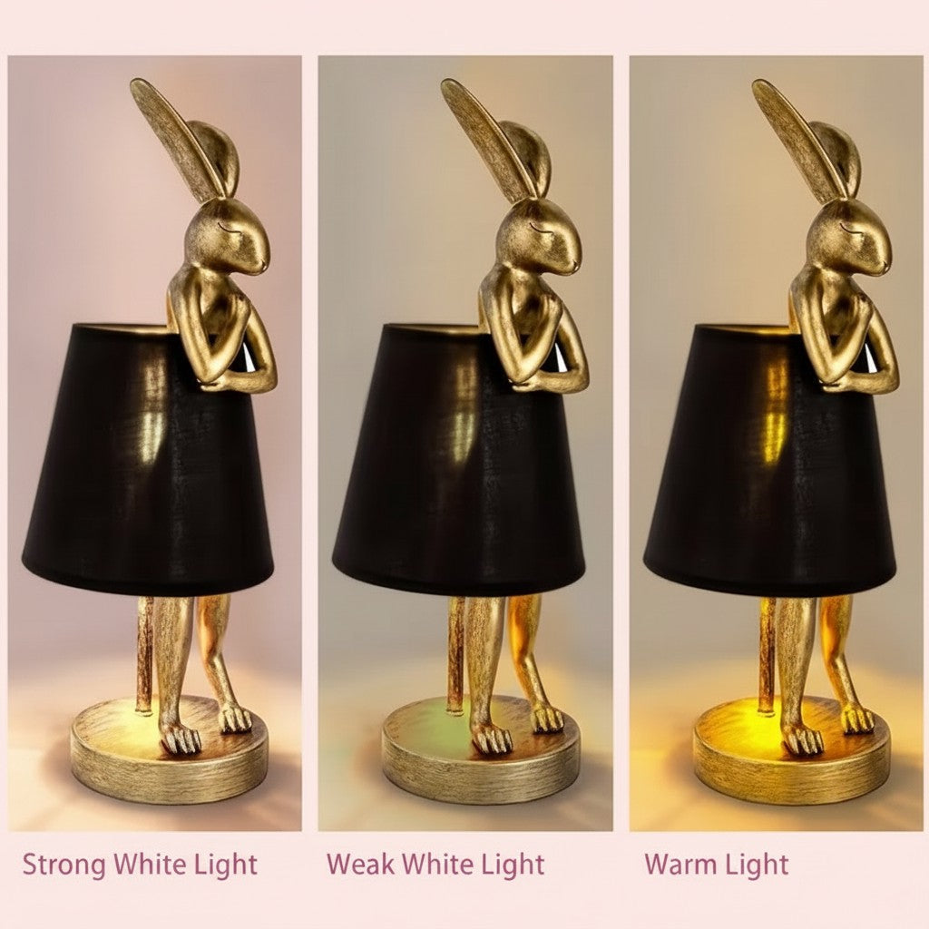 Modern Bunny Table Lamp with Adjustable Light