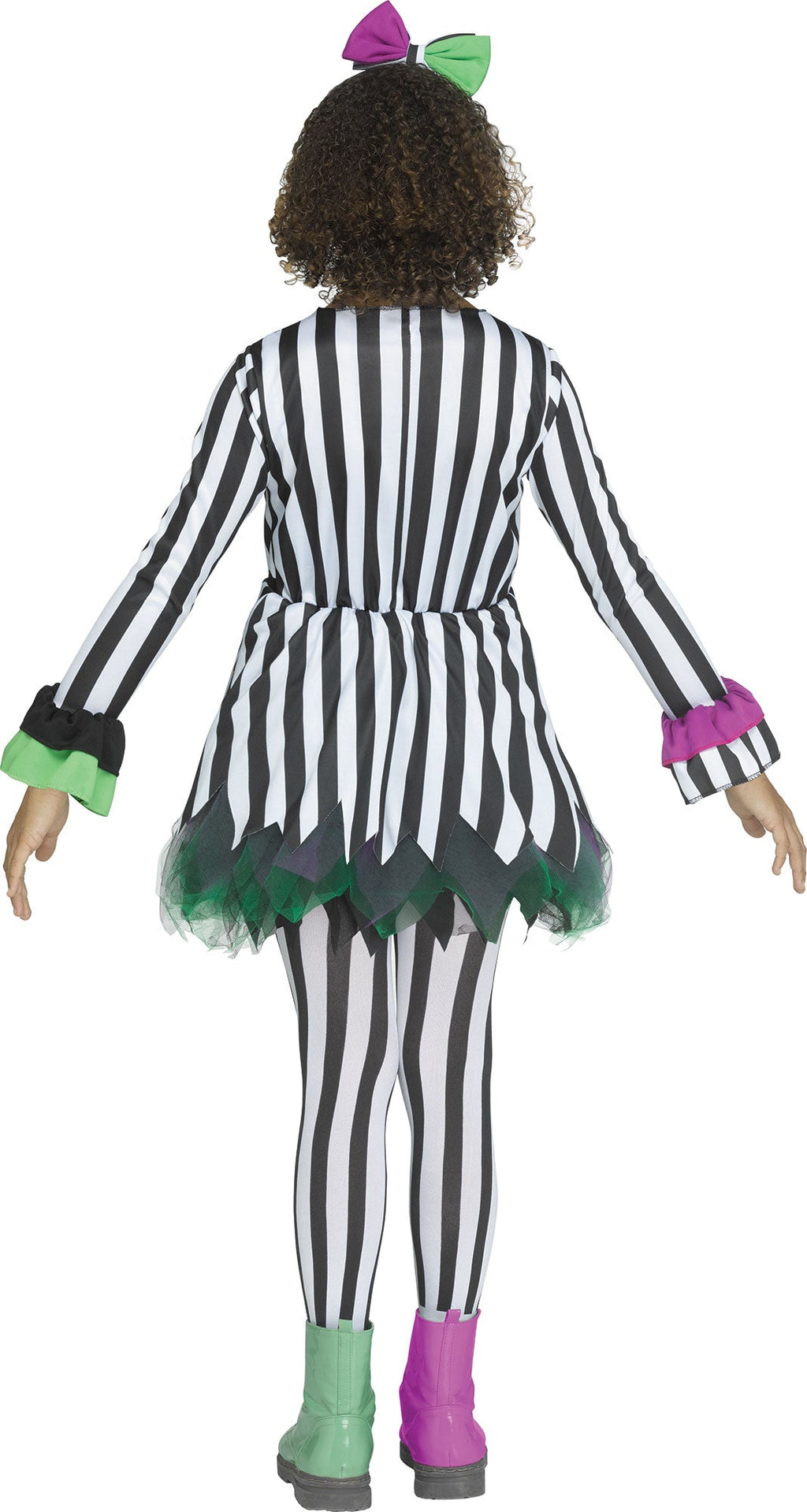 Giddy Ghostie Beetlejuice Horror Dress Child Costume Medium 8-10