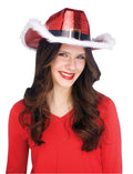 Disco Sequin Fedora Christmas Santa Costume Hat