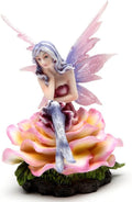 Pink Blossom Flower Fairy Figurine