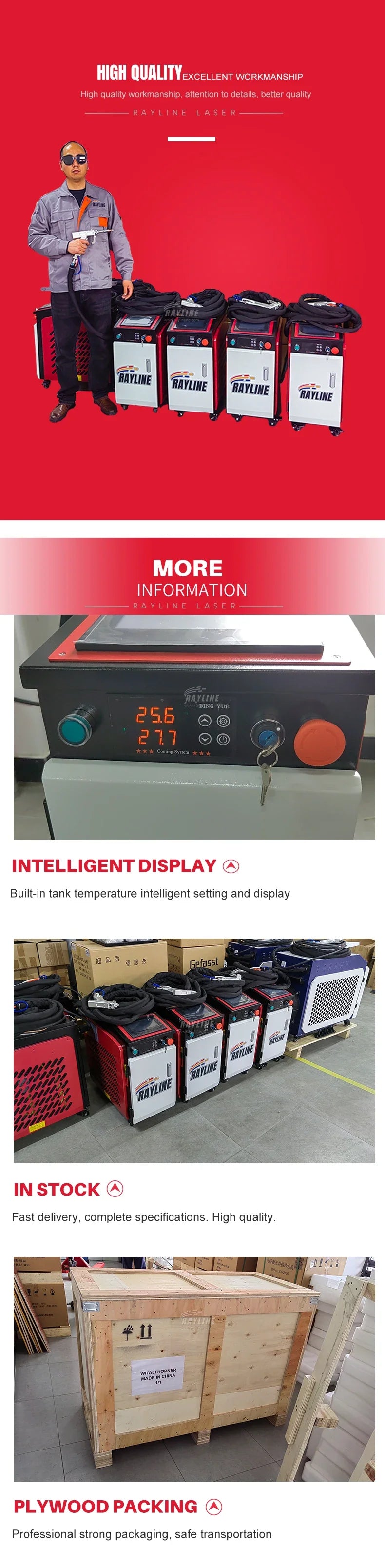 1500W Handheld Fiber Laser Welder – Welding, Cutting & Cleaning Modes