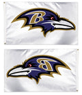Baltimore Ravens Flag 3x5 White