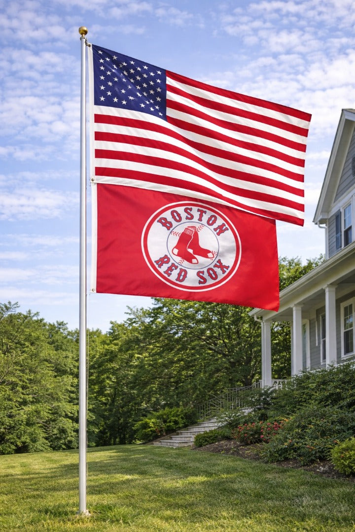 Boston Red Sox Flag 3x5 Red Logo