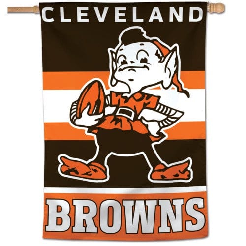 Cleveland Browns House Flag Retro Logo