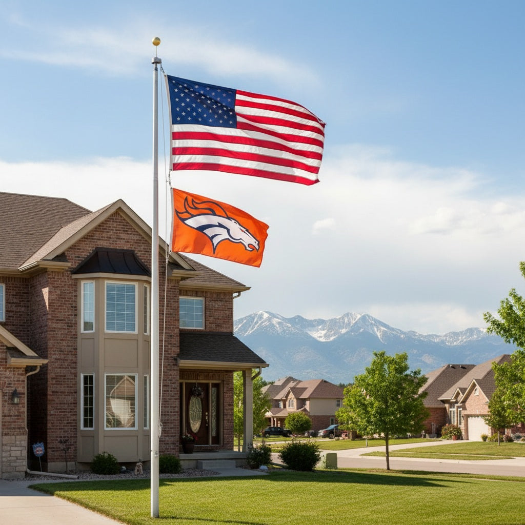 Denver Broncos Flag 3x5 Orange