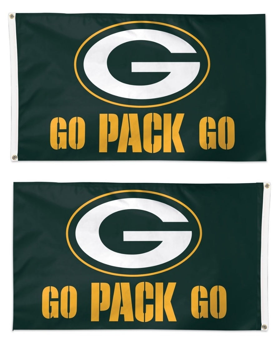 Go Pack Go 2 Sided 3x5 Flag