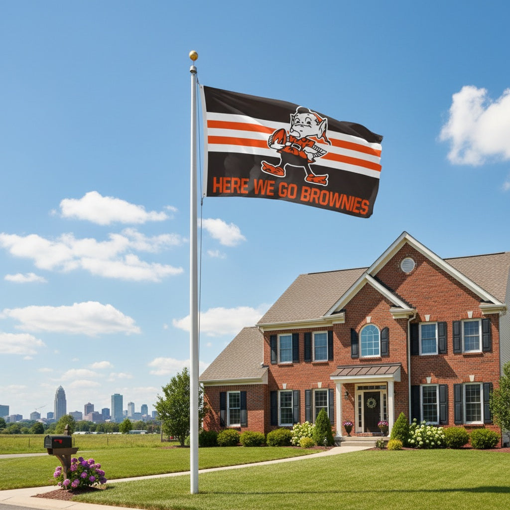 Here We Go Brownies 3x5 Flag