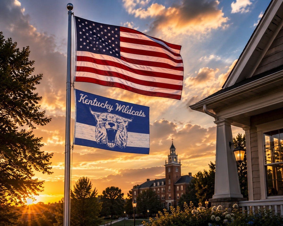 Kentucky Wildcats Throwback Vault Logo 3x5 Flag