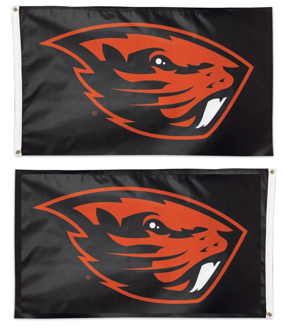 Oregon State 2 Sided Black 3x5 Flag