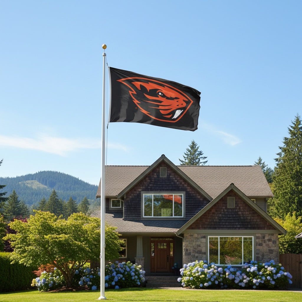 Oregon State 2 Sided Black 3x5 Flag