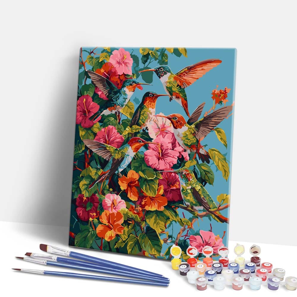 Hummingbird Garden - Paint By Numbers Kit