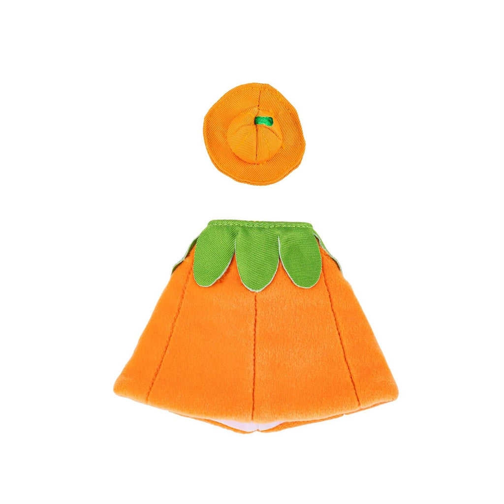 Pumpkin Table Goose Outfit for 8-Inch Goose – Orange Costume & Hat