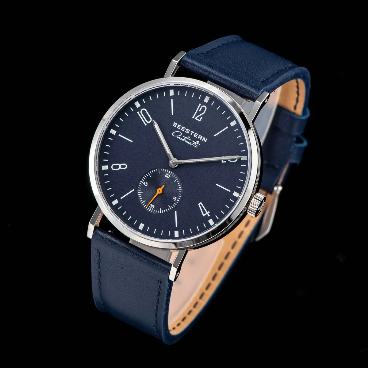 SEESTERN S382 Men’s Automatic Dress Watch with Leather Strap