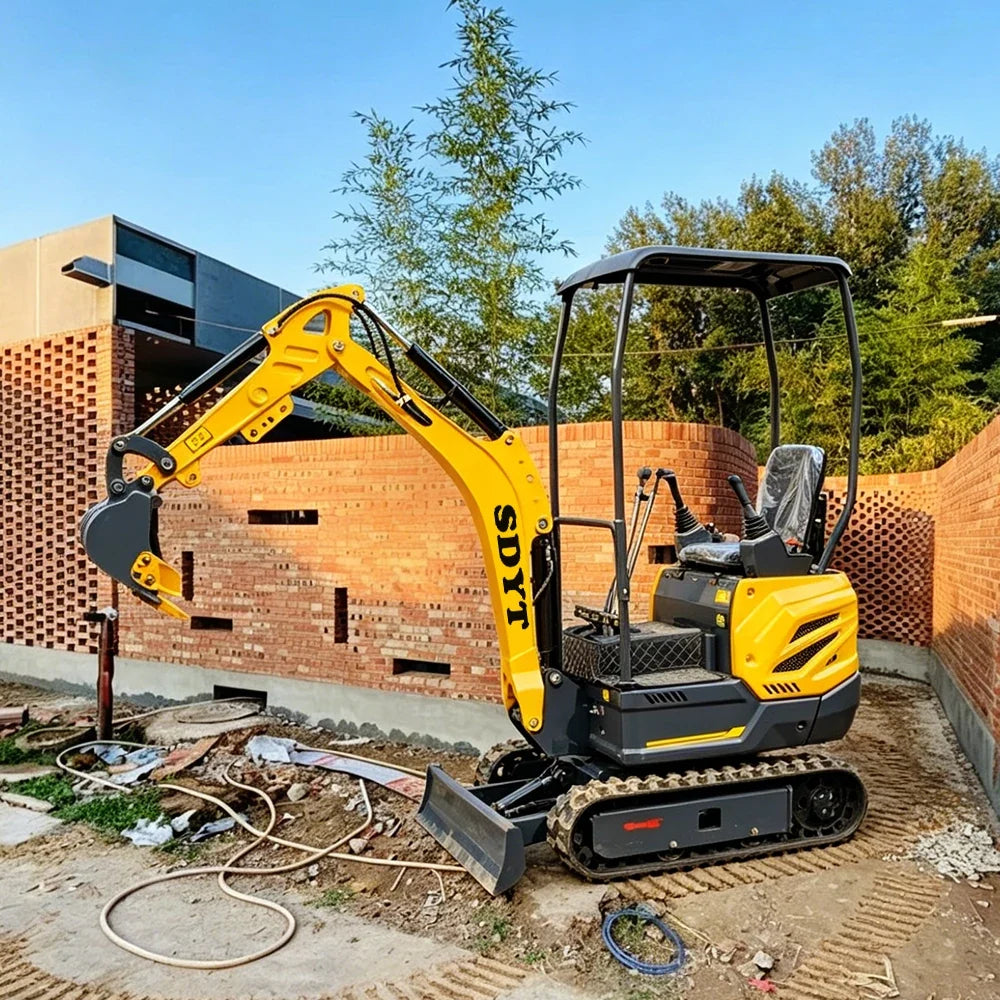 1 Ton Mini Excavator with Custom Color Options