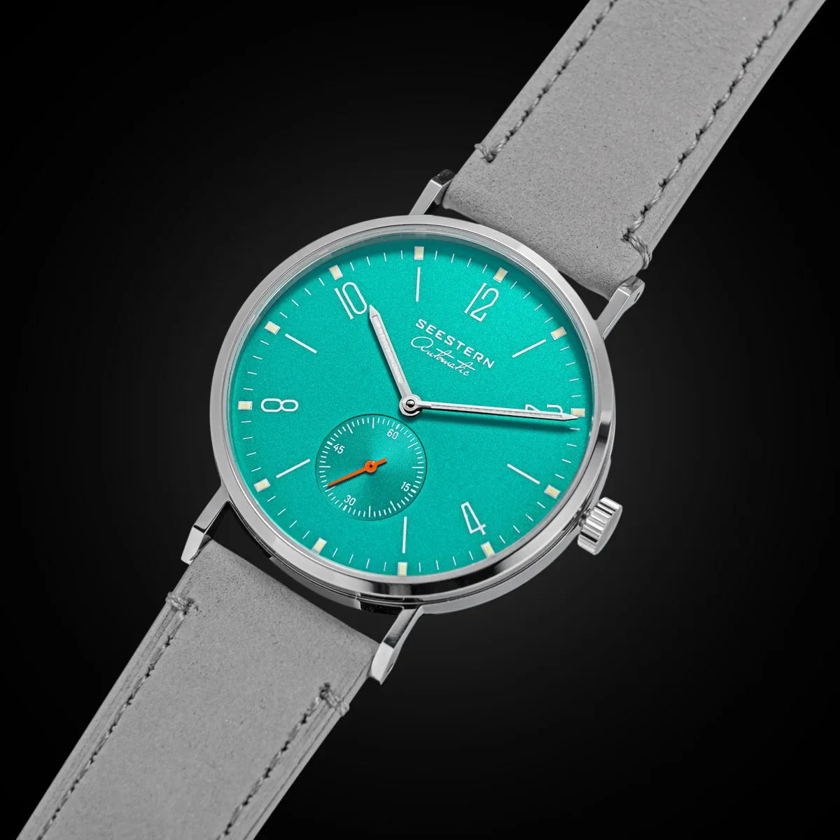SEESTERN S382 Men’s Automatic Dress Watch with Leather Strap
