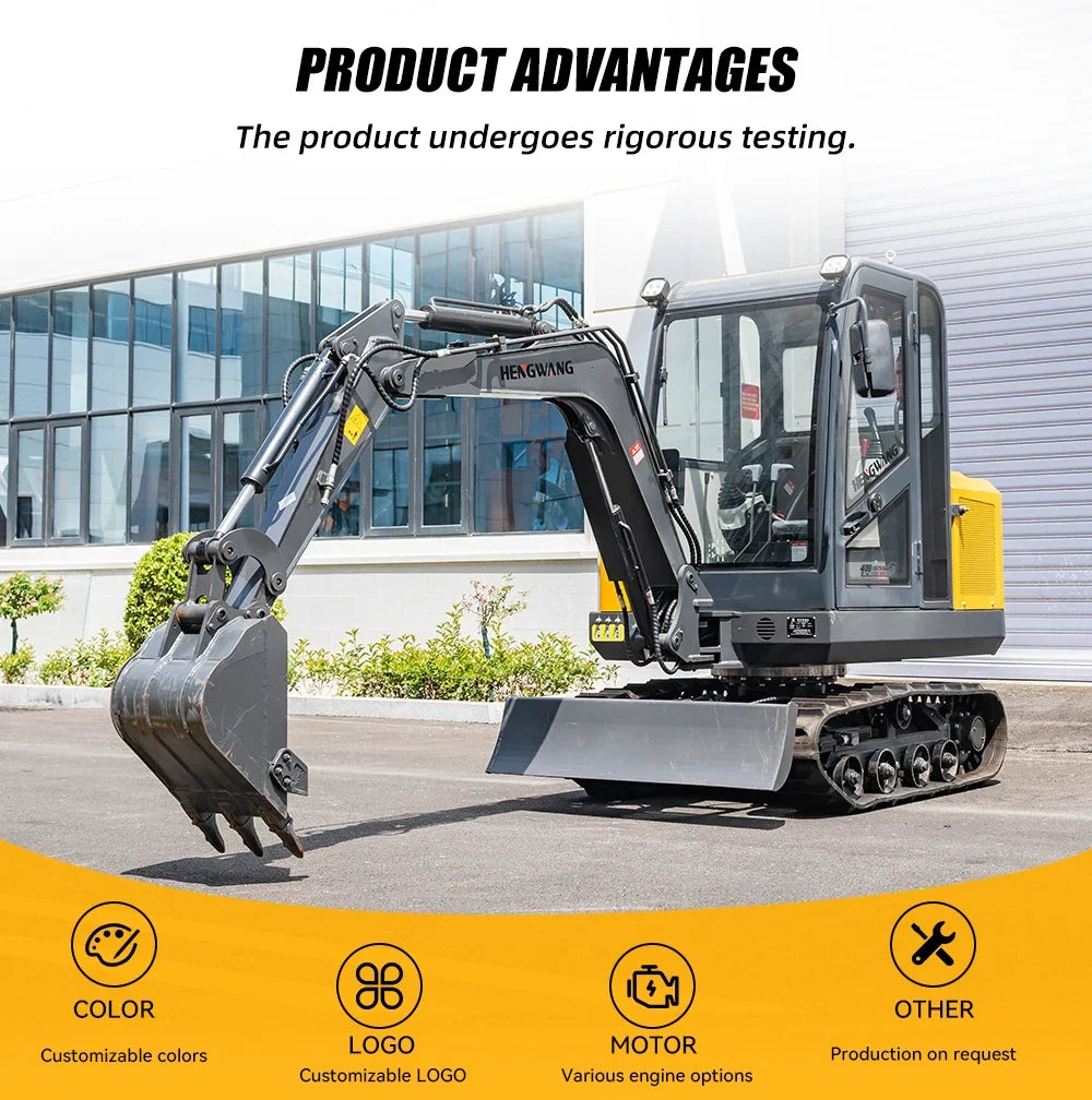 2.5 Ton Diesel Mini Excavator with Hydraulic Controls