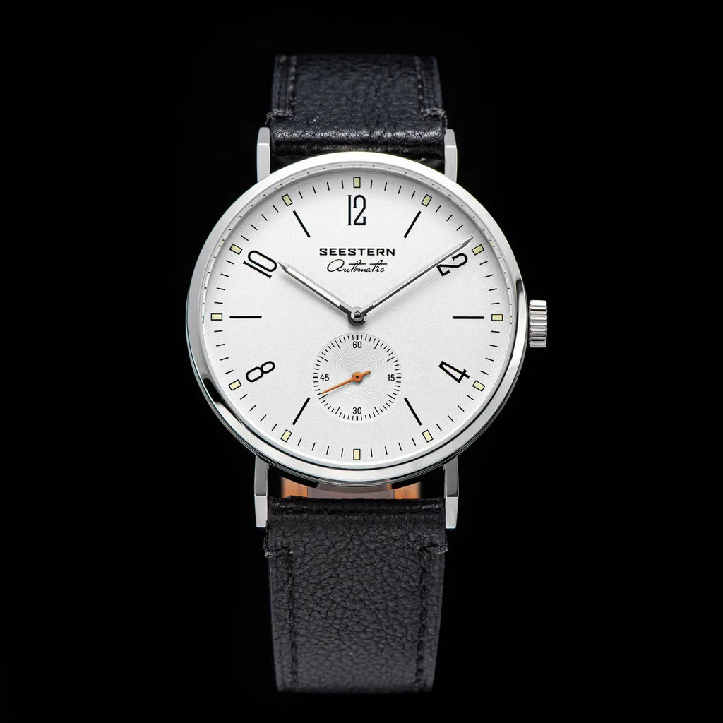SEESTERN S382 Men’s Automatic Dress Watch with Leather Strap