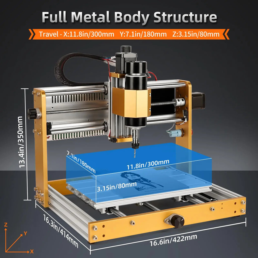 3018Pro Max 500W CNC Router & Milling Engraver