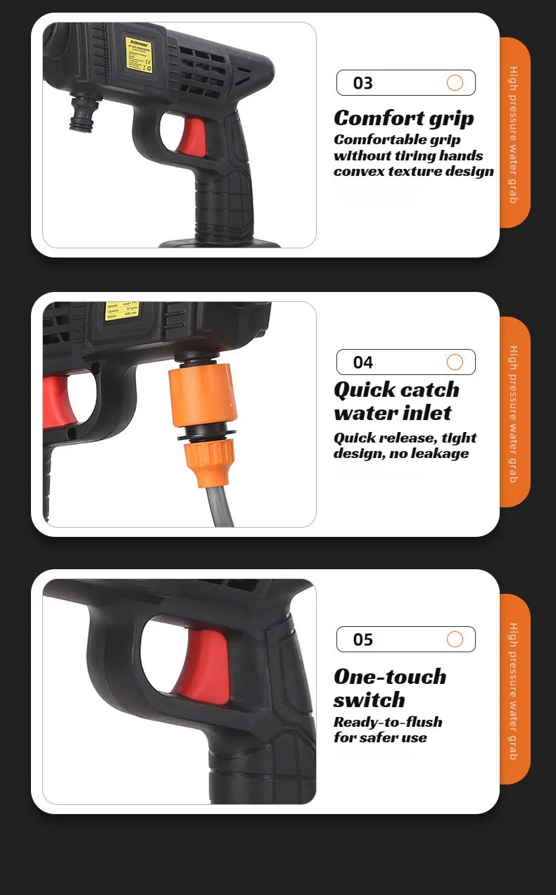 Cordless Handheld Car Wash Spray Gun