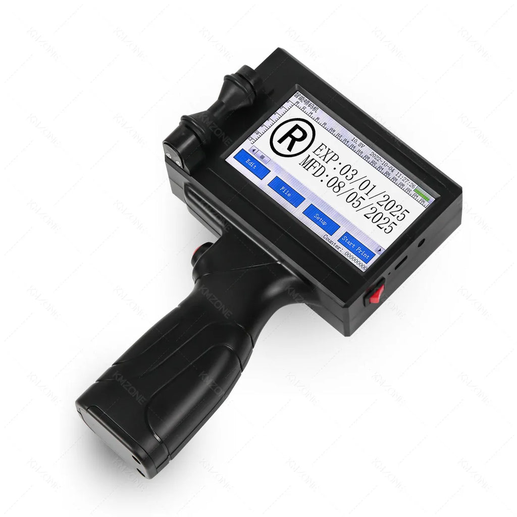 Handheld TIJ Inkjet Coding Printer with 4.3-Inch Touchscreen