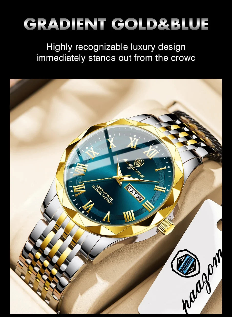 Men’s Minimalist Quartz Watch with Numberless Dial – Model 6367