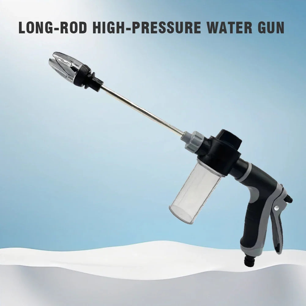 Long-Reach Hose Spray Gun for Car & Garden Cleaning
